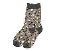 D Design Invent Print! 60th Birthday Gift Socks Present Keepsake for Men Age 60 Size 6-11 (Brown)