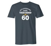D Design Invent Print! 60th Birthday Shirt for Men Gift Idea Keepsake Tee T Shirt T-Shirt Happy Birthday Funny Present for Age 60 Year Old (UK, Alpha, M, Regular, Regular, Charcoal)