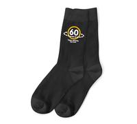 D Design Invent Print! 60th Gift Socks Birthday Present for Men Funny Gift Happy 60th Birthday Keepsake Age 60 - Size 6 to 11 (UK, Numeric, 6, 11, Regular, Regular, Black)