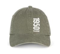 D Design Invent Print! 75th Birthday Gift for Men Women Hat Baseball Cap Age 75 Keepsake Present Sizing Adjustable (Organic Cotton, Washed Organic Khaki)