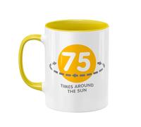 D Design Invent Print! 75th Birthday Gift Present Coffee or Tea Mug for Men & Women Funny Gift Idea Present Keepsake for 75 Year Old - 11oz (325ml)