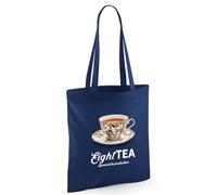 D Design Invent Print! 80th Birthday Gift Bag Funny Gift for Women Tote Shopping Age 80 Present 42cm x 38cm (Navy)
