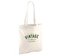 D Design Invent Print! 80th Gift Bag Birthday Present for Men Women Funny Tote Shopping Bag Happy 80th Keepsake Age 80 - Size 42cm x 38cm
