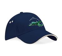 D Design Invent Print! Avro Lancaster Hat Baseball Cap WWII Aircraft Gift Present Keepsake Memorabilia for Men and Women Adjustable (Cotton, Navy/White Trim)