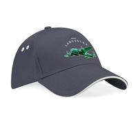 D Design Invent Print! Avro Lancaster Hat Baseball Cap WWII Aircraft Gift Present Keepsake Memorabilia for Men and Women Adjustable (Cotton, Graphite Grey/White Trim)