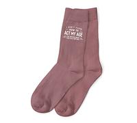 D Design Invent Print! Birthday Gift Socks for Women Act My Age Keepsake 18th 21st 30th 40th 50th 60th 65th 70th 75th 80th 90th Present Size 4-7 (Burgundy)