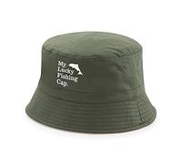 D Design Invent Print! Fishing Bucket Hat for Men Women Fishing Funny Gift for Fishing Lucky (Khaki)