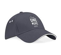 D Design Invent Print! Fishing Hat for Men Fishing Baseball One More Cast Cap Funny One Size Fits All Women (Grey)