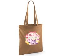 D Design Invent Print! Gigi Gift Bag, Mother’s Day Present - 42cm x 38cm (Caramel)