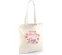D Design Invent Print! Gigi Gift Bag, Mother’s Day Present - 42cm x 38cm (Natural)