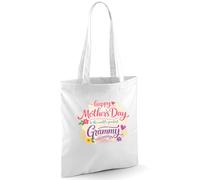 D Design Invent Print! Grammy Gift Bag, Mother’s Day Present - 42cm x 38cm (White)