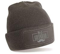 D Design Invent Print! Grandad Hat Gift Best Beanie for Birthday Father's Day Keepsake (Grey)
