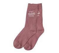D Design Invent Print! Grandma Gift Socks Women's Funny Present Keepsake Size 4-7 (Burgundy)