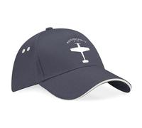 D Design Invent Print! Messerschmitt BF 109 Hat Baseball Cap WWII Aircraft Gift Present Keepsake Memorabilia for Men and Women Adjustable (Cotton, Graphite Grey/White Trim)