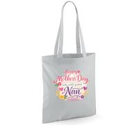 D Design Invent Print! Nan Gift Bag, Mother’s Day Present - 42cm x 38cm (Grey)