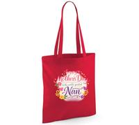 D Design Invent Print! Nan Gift Bag, Mother’s Day Present - 42cm x 38cm (Red)