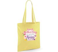 D Design Invent Print! Nanny Gift Bag, Mother’s Day Present - 42cm x 38cm (Yellow)