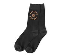 D Design Invent Print! Retirement Gift Socks for Men Dad Not Expired Funny Joke Present Gift Idea Retired Retire Age Keepsake Size 6 - 11 (Cotton, Black)