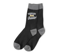 D Design Invent Print! World's Best Grandad Gift Set, Beanie Hat and Socks, Birthday or Xmas Present, Keepsake (one size fits all) (Socks Only)
