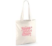 D Design Invent Print! World's No.1 Gram Gift Set, Cotton Tote Bag with Matching Socks, Perfect Birthday or Xmas Present, Keepsake for Gram (Natural Bag Only)