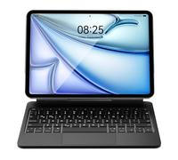 D DINGRICH Keyboard Case for iPad Air 11 inch (M2) 2024, iPad Pro 11 4th/3rd/2nd/1st Gen, Rainbow Color Backlit, Multi-Touch Trackpad, Magnetic Keyboard Case for iPad Air 6th/5th/4th Gen, Black
