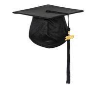 D DODOU Shiny Preschool Kindergarten Graduation Cap & Tassel 2026 (Black)