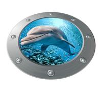 D Dolphin Wall Sticker PVC Adhesive Decor for Home