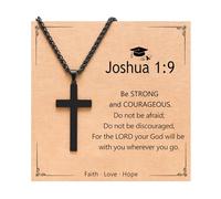D Dongjiangjin Gift Graduation Gifts for Him Class of 2025 Cross Necklace Presents Gifts