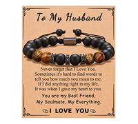 D Dongjiangjin Gift Husband Fathers Day Birthday Gifts from Wife Anniversary Christmas Valentines Day Father's Day Gifts for Him Husband Mens Bracelets