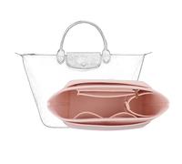 D.DUO Bag Insert Organizer, purse accessories, Suitable For Longchamp long handle tote organizer (Pink,S(Shorthandle))