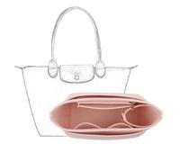 D.DUO Bag Insert Organizer, purse accessories, Suitable For Longchamp long handle tote organizer (Pink,L(LongHandle))