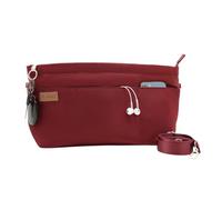 D.DUO Bag Organizer Insert, Crossbody Bag, Tote Organizer Insert with Adjustable Bag Strap, Waterproof Nylon Purse Inserts (Red, XL)