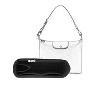 D.DUO Handbag Purse Insert Organizer, Felt Purse Organizer With Zipper Pocks, Suitable for Crossbody Bags, Shoulder Bags, Handbags Bag Organizer (Black)