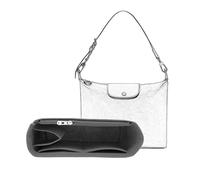 D.DUO Handbag Purse Insert Organizer, Felt Purse Organizer With Zipper Pouches, Suitable for Crossbody and Shoulder Bags (Grey)
