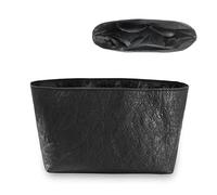 D.DUO Organizer for Longchamp - Purse Insert, Waterproof Dupont Paper Bag Organizer for Tote Bag (Black, Large)