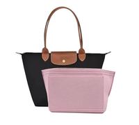 D.DUO Purse Organizer Insert, Suitable for Le Pliage Bag Organizer, Handbag Organizer (Pink, L)
