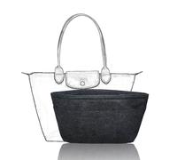 D.DUO Purse Organizer Insert, Tote bag Organizer insert,Felt Bag Organizer With 12 Pockets, Compatible With Tote,Handbags (Black, Small)