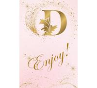 D Enjoy: A stylish personalized notebook with your letter - 150 lined pages for writing, notes, and journaling