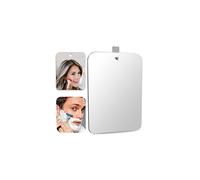 Deluxe Large Shower Mirror Fogless Shaving Mirror (11 inX7.8 in) Anit-Fog Shave Mirror Fog-Free Wall Hanging Mirror Bathroom Mirrors whit 1 Hook