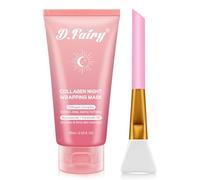 D.Fairy Removable Face Mask with Collagen for the Night Collagen Mask for Night Moisturising Reduces Flaccidity and Coverage Hydrolysed Collagen for Radiant Skin