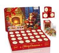 D-FantiX Advent Calendar Christmas Scene Jigsaw Puzzles, 24 Days Christmas Countdown Calendars for Kids, Boys, Girls, Teen,1008 pieces Jigsaw Puzzle for Adult, Xmas Gifts Puzzle Home Decoration