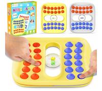 D-FantiX Pop Sensory Fidget Toys for Kids, Math Dice Educational Learning Activity, Portable Travel Board Game, Interactive Family Nights Party Fun for Adults & Kids, Ideal for Classroom & Road Trips