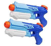 D-FantiX Water Guns for Kids, 2 Pack Super Water Pistols Soaker Blaster | 300CC Long Range Squirt Guns, Summer Swimming Pool Beach Party Favors Water Fighting Play Toys for Kids Adults Boy Girl