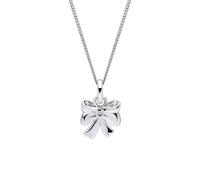 D for Diamond Bow with Diamond Necklace 0.9 x 1cm, 35-41cm