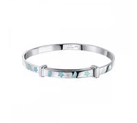 D for Diamond Glow in the Dark Star & Moon with Diamond Bangle 4.7 x 0.4 x 0.1cm