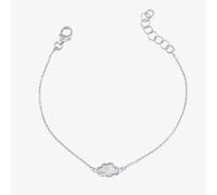 D For Diamond Sterling Silver Pearlised Cloud Bracelet B5436