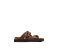 D. Franklin Unisex Sandals with Buckle Light Brown Vibe - Flat Summer Comfortable Sports Sandals - Size (36) - Buckle Model, Brown 73, 7 UK