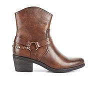 D.Franklin Women's Botas Cowbpy Haut Boat Shoe, Brown, 6 UK