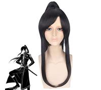 D.Gray-man Yu Kanda Black Long Ponytail Wig Cosplay Costume Heat Resistant Synthetic Hair Men Women Halloween Party Wigs PL-226
