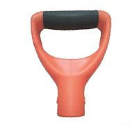 D Grip Plastic Spade Handle For Shovel Rake And Fork Snow Scoop Digging Tool Accessory Replacement Part Multicolor 2 Pack(Orange)